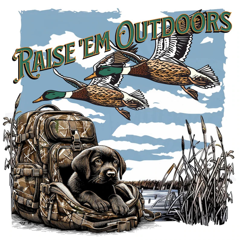 Raise em outdoors DTF transfer