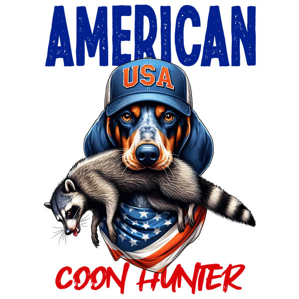 American Coon Hunter DTF Transfer - SandB's Tees