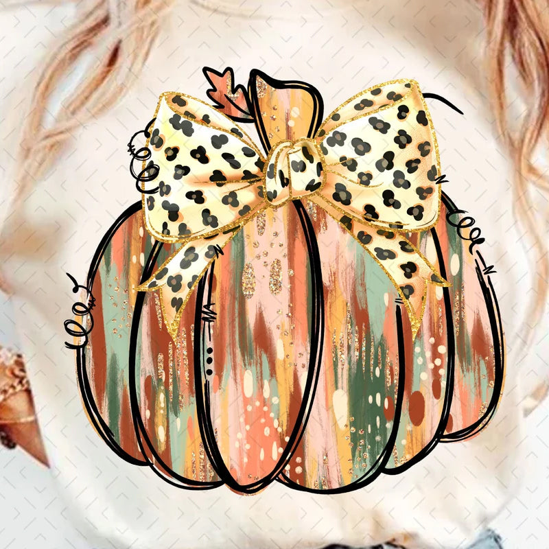 Colorful Pumpkin DTF Transfer