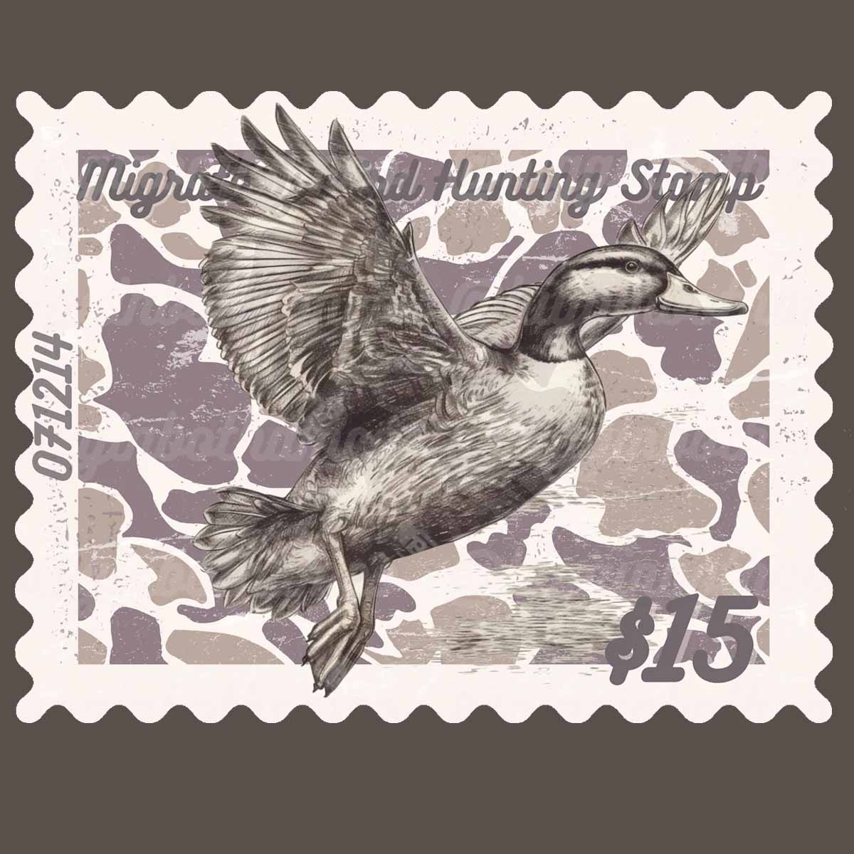 Migratory Waterfowl Duck Stamp DTF transfer