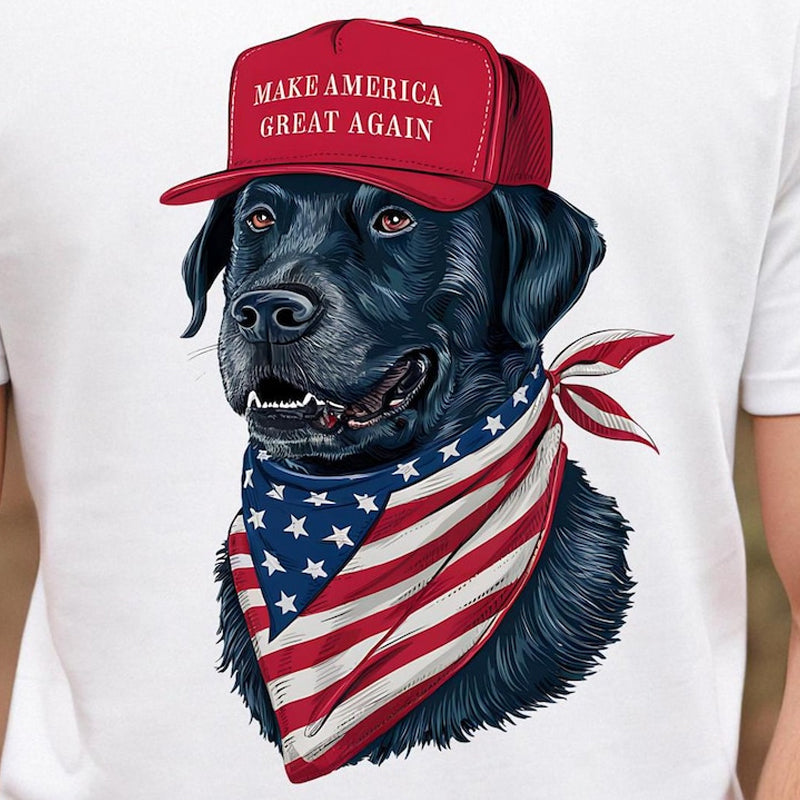 MAGA Labrador Dog Trump DTF Transfer