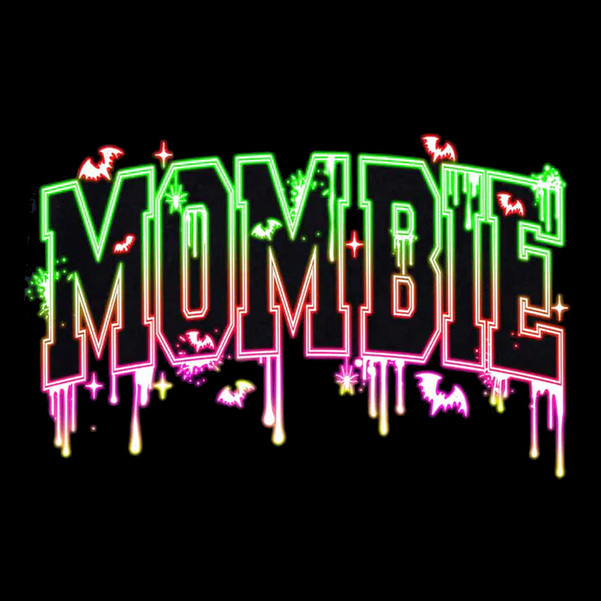 Mombie GLOW IN THE DARK DTF transfer