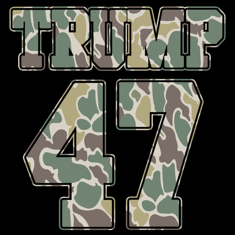 Trump 47 Duck Camo DTF Transfer