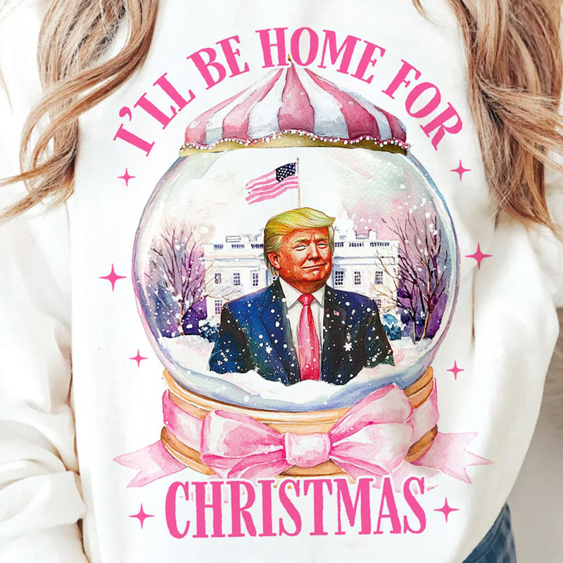 Trump Snow Globe Home for Christmas DTF Transfer