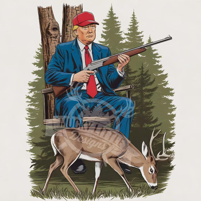 Trump Whitetail Deer DTF Transfer